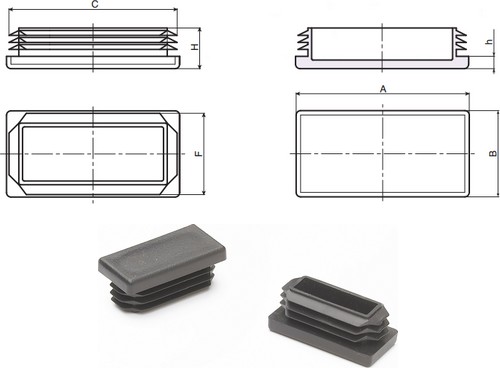 Rectangular plug