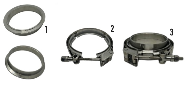 V-BAND clamp W4 with flanges