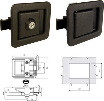 Mini Push to Close Lock