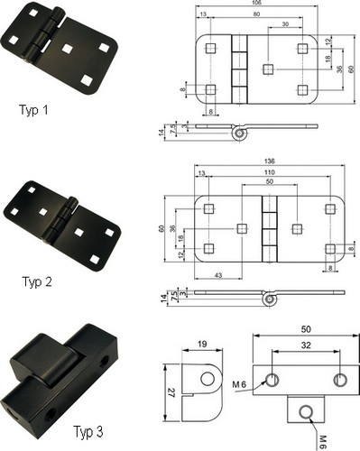 Flat Hinges