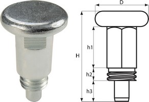 Index Plunger - Metal Head